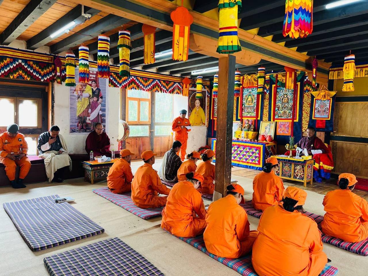 DSP in 'Introduction to Buddhist Philosophy and Practice - 15 cohort' concludes on 11 April 2024 at Nyinzergang Lhakhang, Thimphu