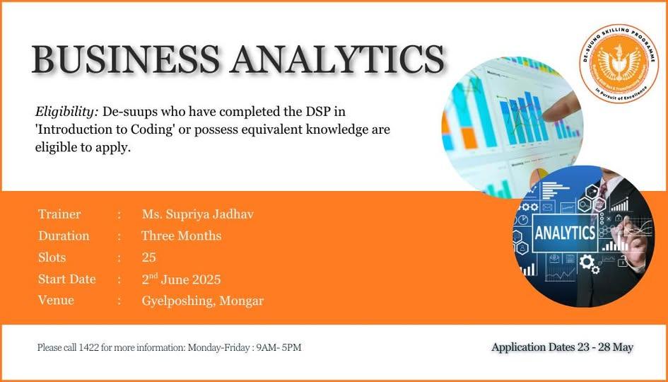 *Business Analytics Re-Announcement*