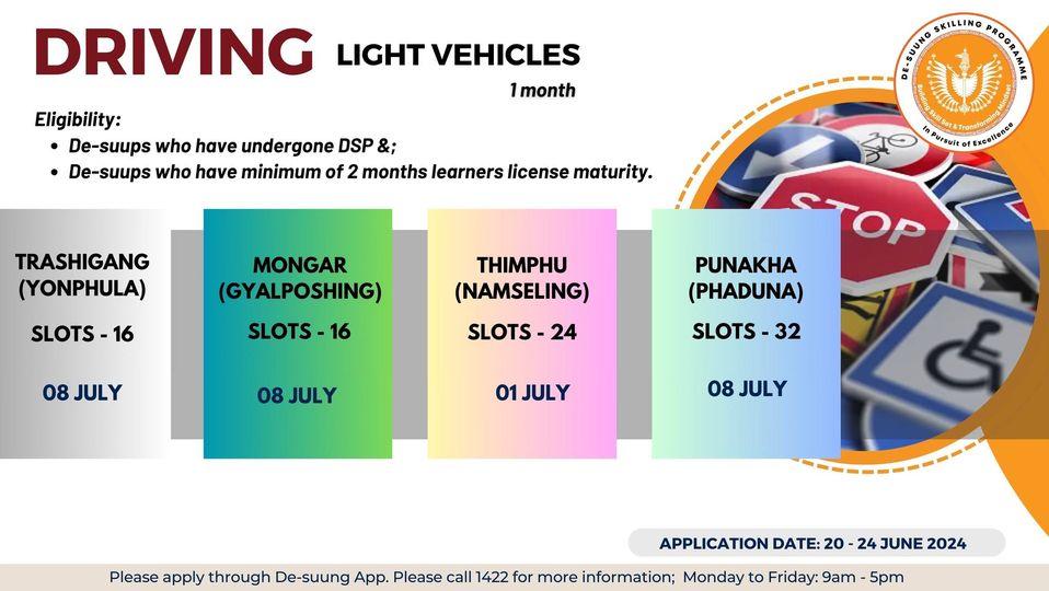 Driving light vehicle