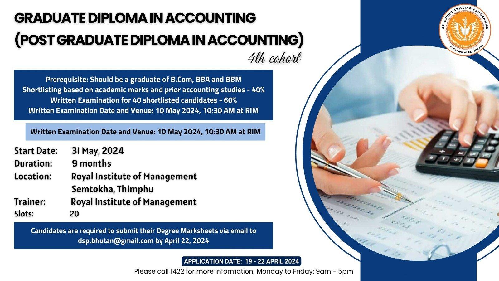 Graduate Diploma in Accounting 